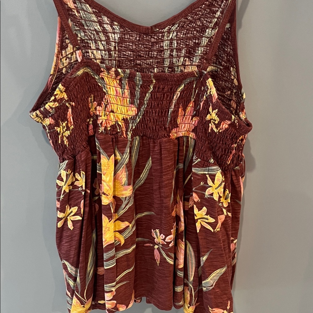 TORRID Floral Smocked Women's Top 1X - Picture 5 of 8